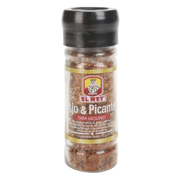 Condimento El Rey Ajo & Picante Tapa Molino 70 G