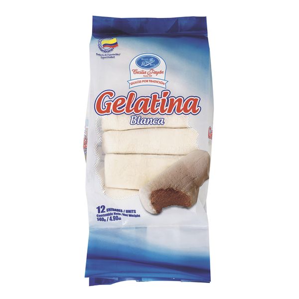 Gelatina Dulces del Valle Blanca x 140 G