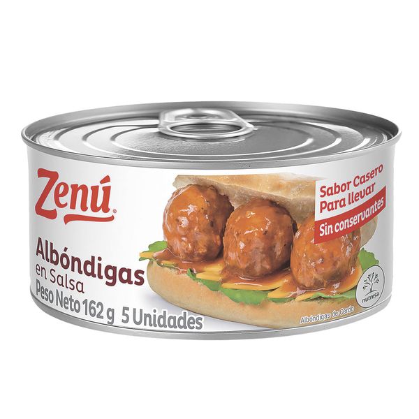 Albóndigas Zenú en Salsa x 162 G en 5 Unidades