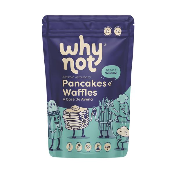 Mezcla Why Not Pancakes Waffles Vainilla x 300 G