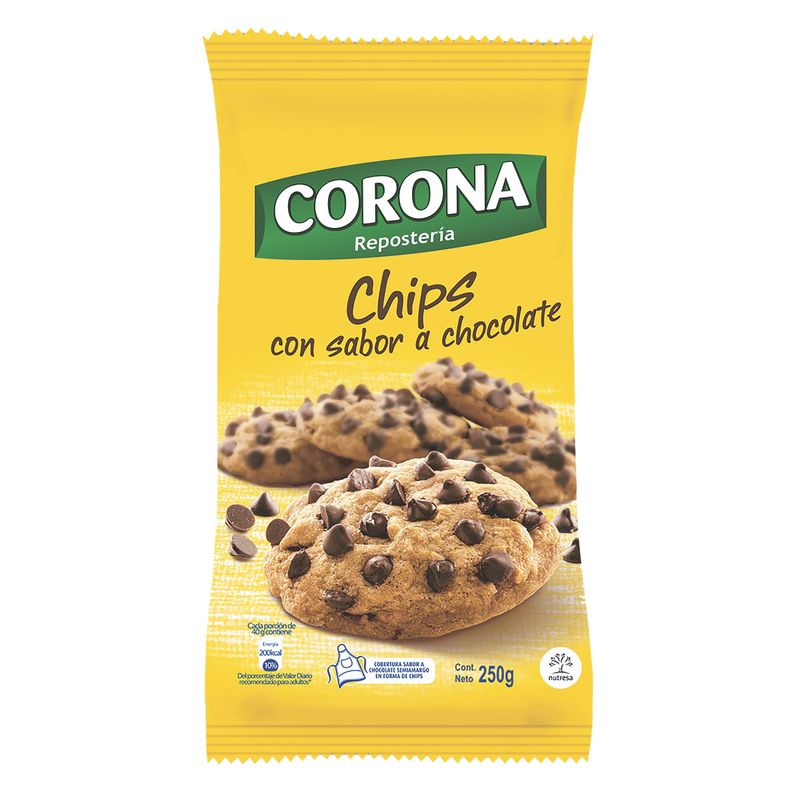 Chips-Goticas-De-Chocolate-Corona-250-G