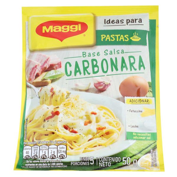 Base Para Pastas Salsa Carbonara Maggi x 50 G