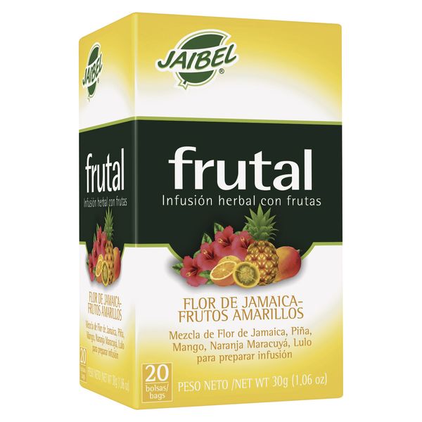 Infusión Jaibel Flor de Jamaica-Frutos Amarillos x 30 G en 20 Bolsas