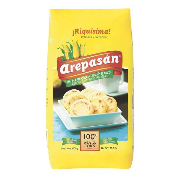Harina De Maíz Arepasán Blanca x 1000 G