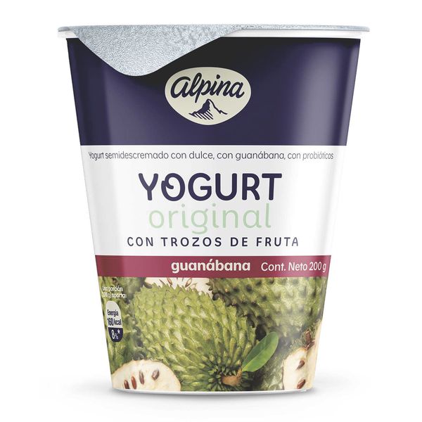Yogurt de Guanabana en Vaso Alpina x 200Gr