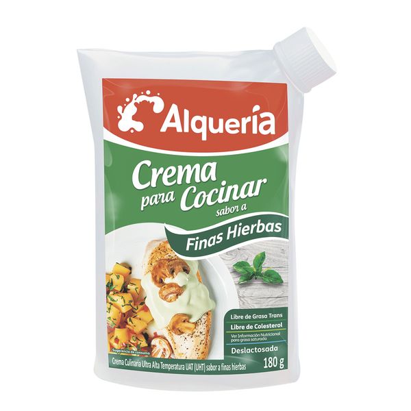 Crema de Leche Finas Hierbas Alqueria x 180Gr
