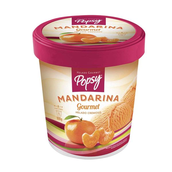 Helado Mandarina Gourmet Popsy x 1.000Ml