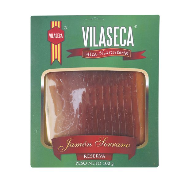 Jamón Serrano Vilaseca x 100Gr