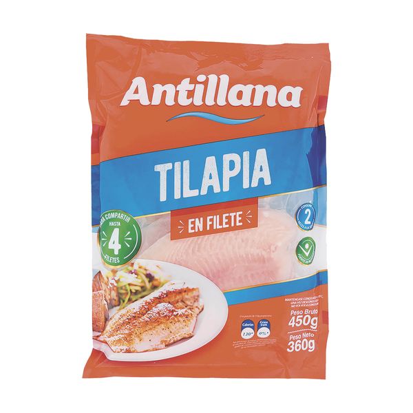 Tilapia en Filete Antillana x 450 G