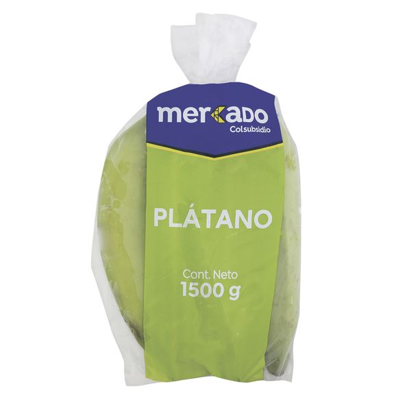 Plátano Mercado en Bolsa x 1500 G