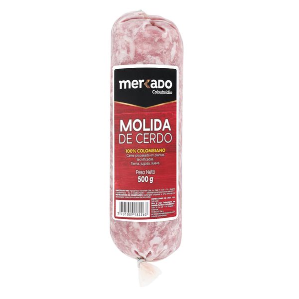 Carne Molida de Cerdo Mercado x 500 G