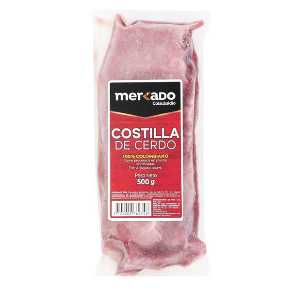Costilla de Cerdo Mercado x 500 G