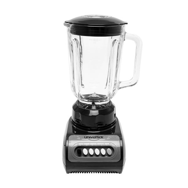 Licuadora Vaso Vidrio Universal L50803  Negra