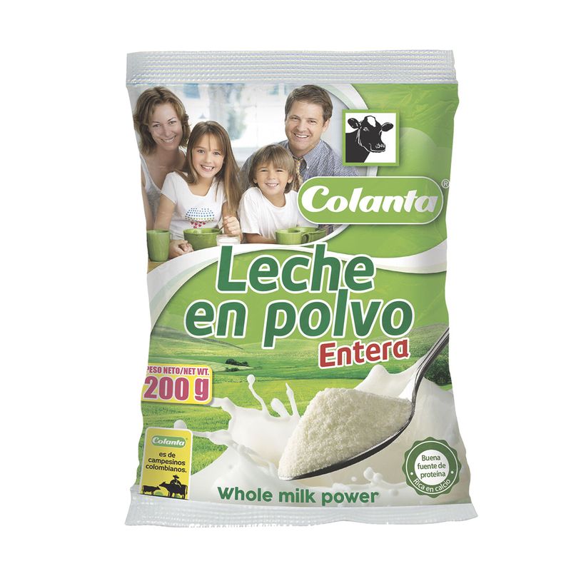 Leche en polvo COLANTA entera x200 g