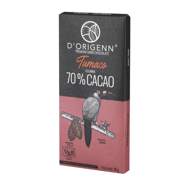 Chocolate Premium D'Origenn Tumaco x 70 G