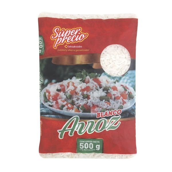 Arroz Blanco Súper Precio x 500 G