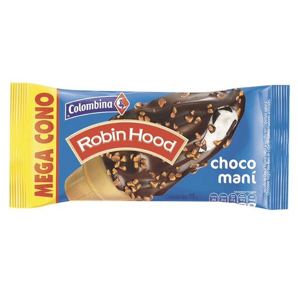 Cono Choco Mani Robin Hood Colombina x 115Gr