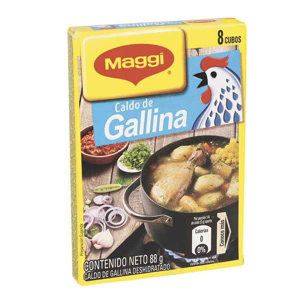 Caldo De Gallina Deshidratado Maggi x 8 Cubos x 88 G.