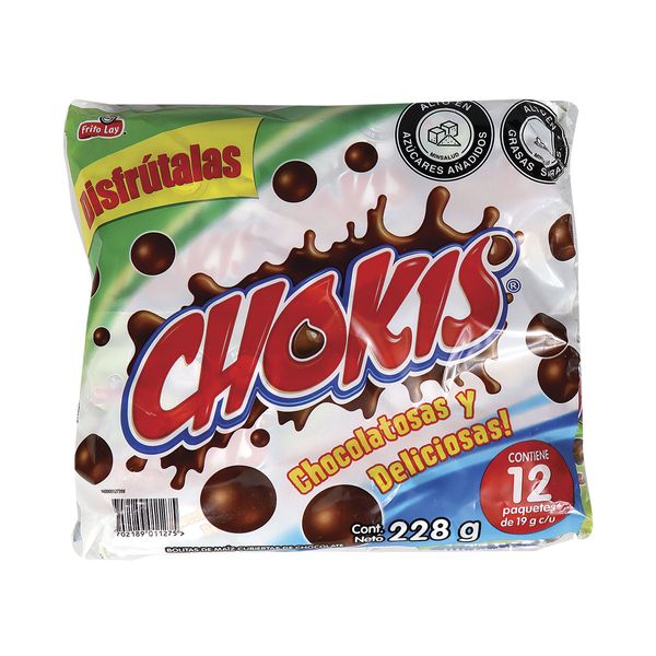 Bolitas De Chocolate Chokis 12 Und x 228 G