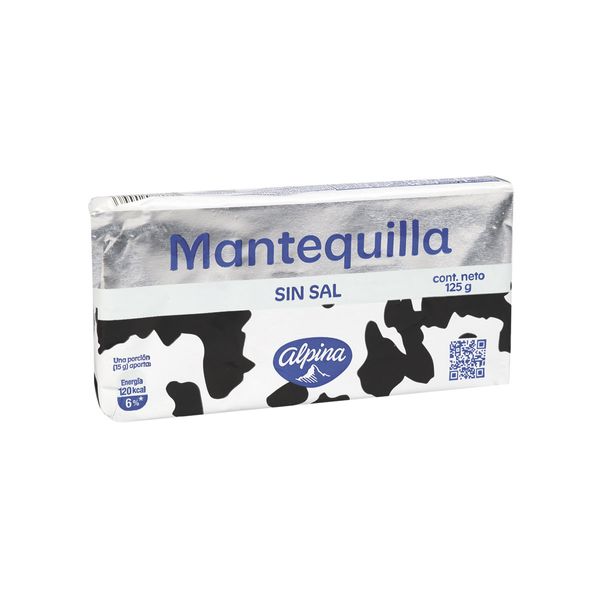Mantequilla Sin Sal Alpina x 125Gr