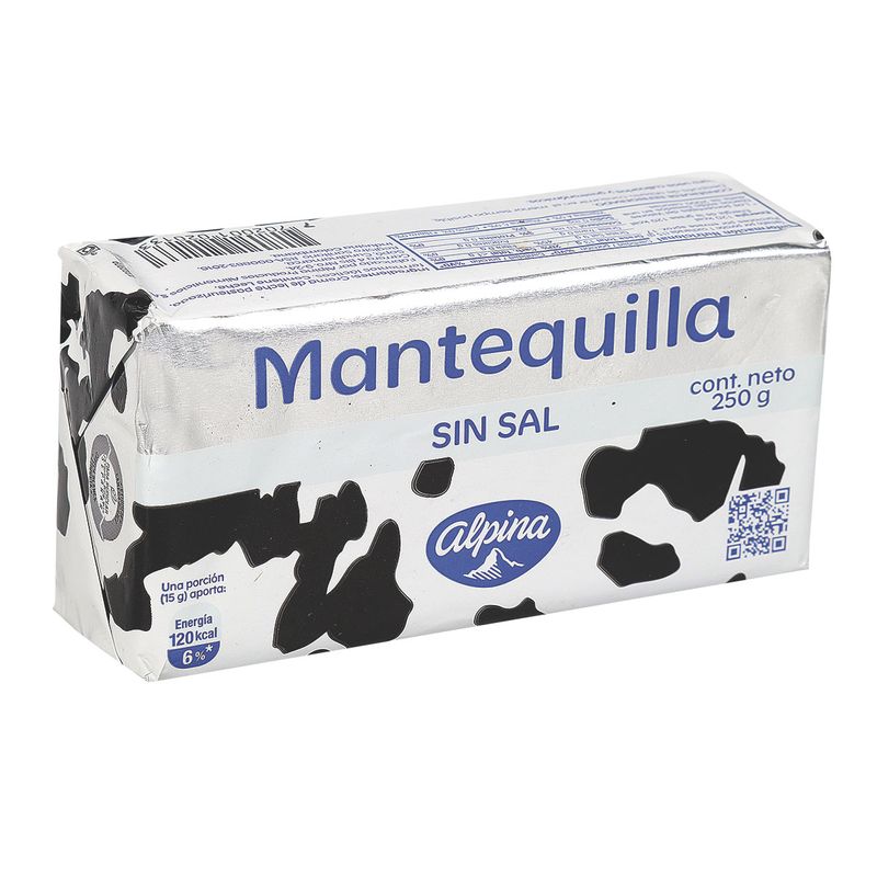 Mantequilla Alpina Sin Sal 125 gr