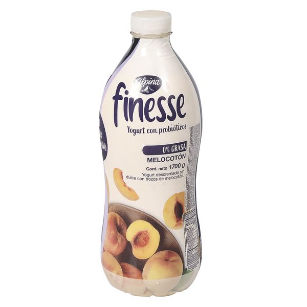 Yogurt Finesse Melocotón en Botella Alpina x 1.700Gr