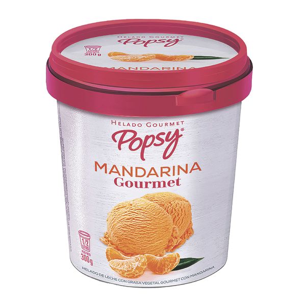 Helado Mandarina Gourmet Popsy x 300Gr