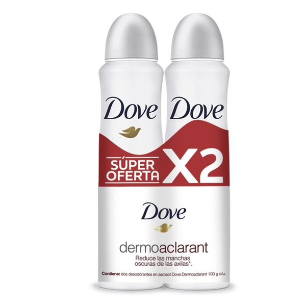 Desodorante Dove Dermo Aclarant 2 Und x 150 ML C/u