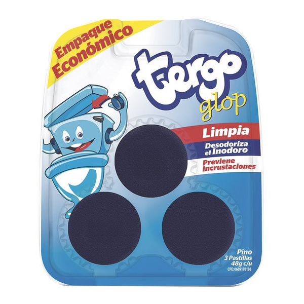 Tergo Glop Pino x 3 Pastillas x 48 G c/u