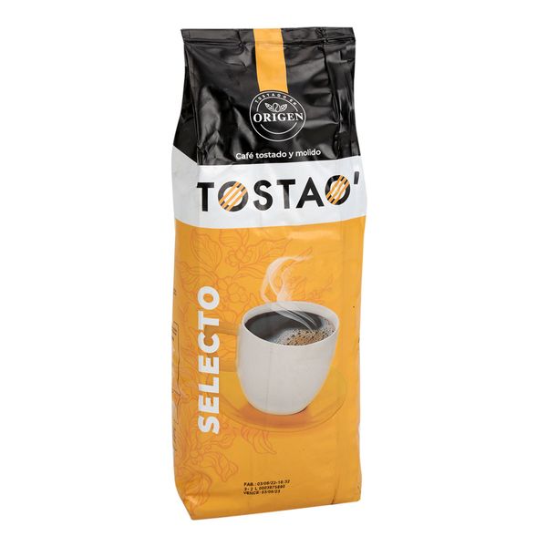 Café Tostao' Molido Selecto Bolsa x 454 G