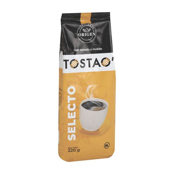 Café Tostao' Molido Selecto Bolsa x 220 G
