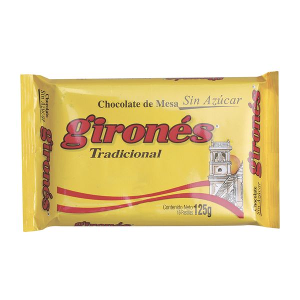 Chocolate De Mesa Sin Azúcar Girones x 125 Gr