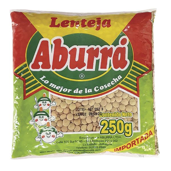 Lenteja Aburrá x 250 G