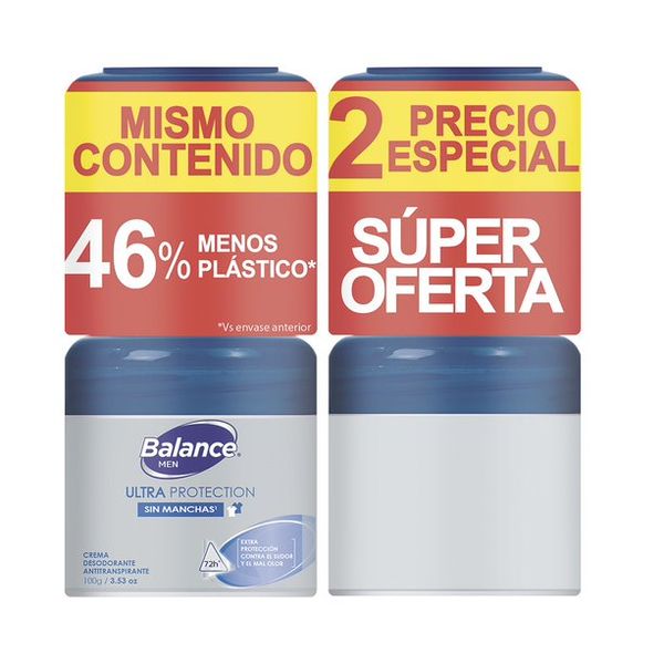 Desodorante Crema Balance  H Ultpr 100G 2Pe