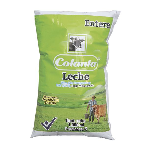 Leche Colanta Entera Bolsa x 1000 Ml