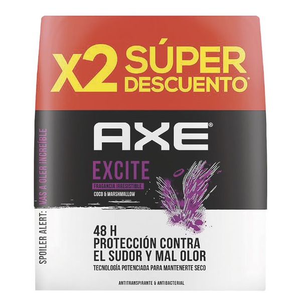 Desodorante Aeros Axe Antitrans Excite 2 152 Ml