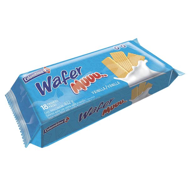Wafer Muuu Vainilla x 432 G
