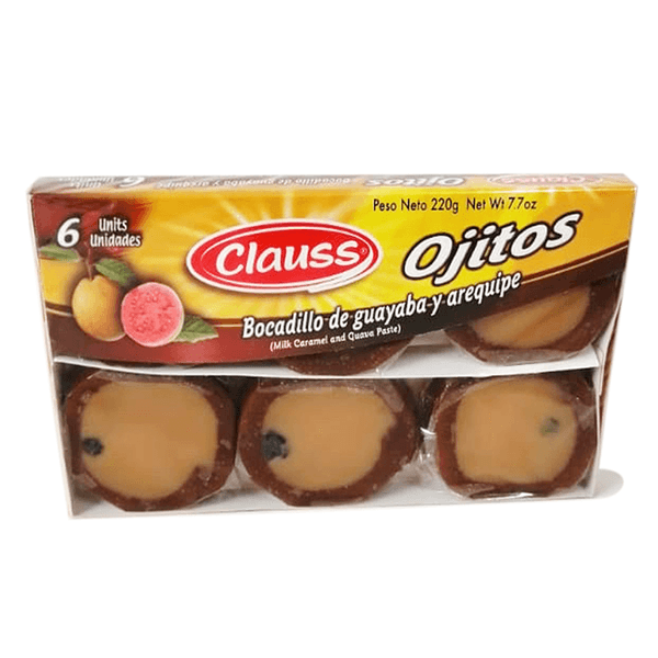 Bocadillo Ojitos Clauss 220 G en 6 Unidades