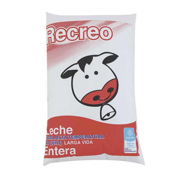 Leche Entera Bolsa Recreo x 900 Ml