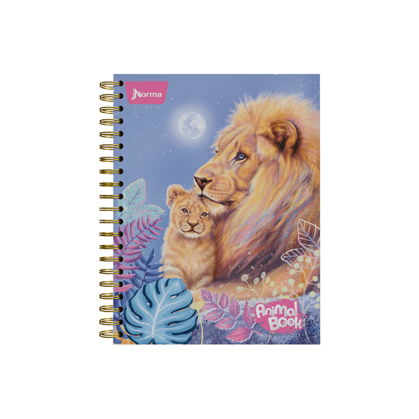 Cuaderno Argollado Animal Book Grande 7 Materias Cuadriculado x 175 Hojas