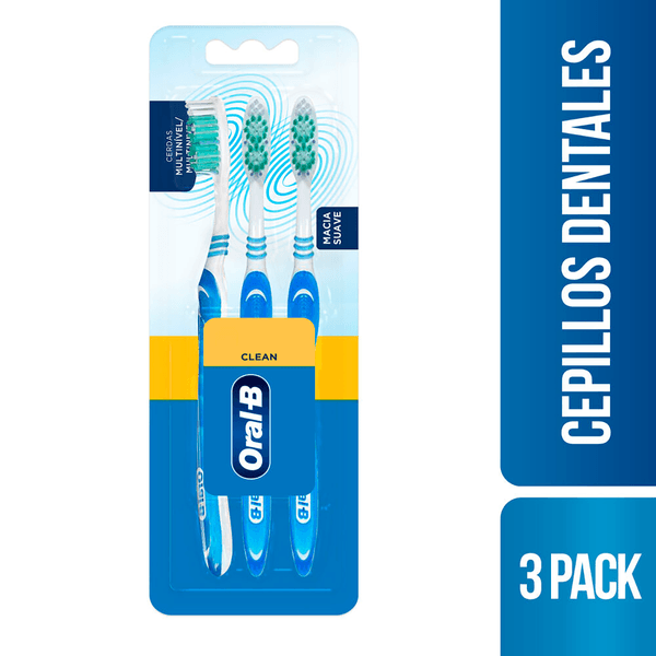 Cepillo Dental Oral-B Clean Complete Suave x 3 Unidades