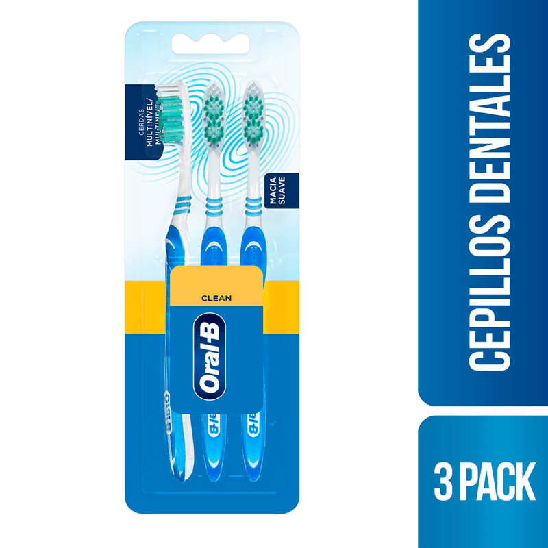 Cepillo Dental Oral-B Clean Complete Suave x 3 Unidades - Mercados  Colsubsidio