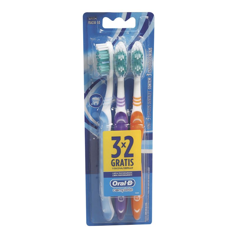 Cepillo Dental Oral-B Clean Complete Suave X 3 Unidades - Mercados ...