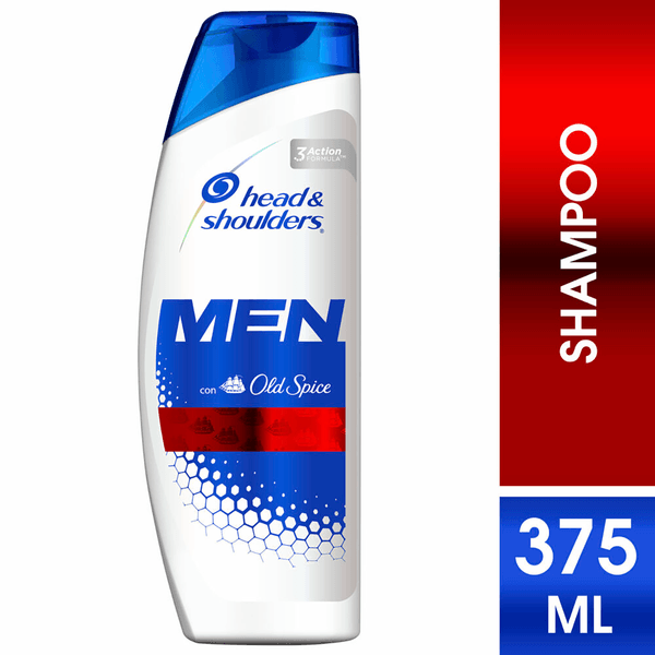 Shampoo Head & Shoulders Old Spice para Hombres x 375 ml