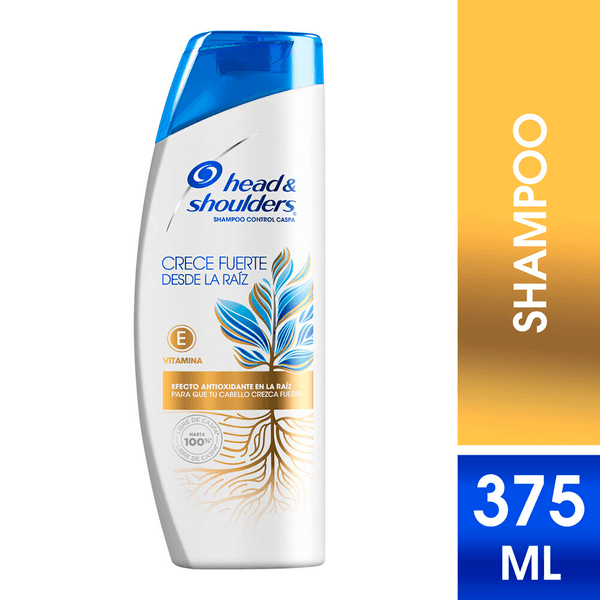 Shampoo Head & Shoulders Crece Fuerte Desde La Raíz x 375 ml