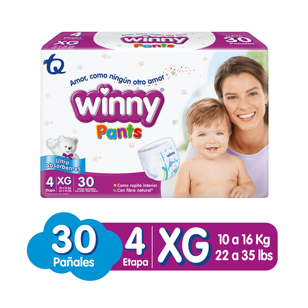 Pañales Winny Pants Etapa 4 x 30 Unidades