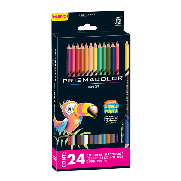 Colores Prismacolor Junior x 24 Colores en 12 Piezas