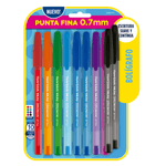Boligrafo-Kilometrico-Punta-Fina-Surtido-x-10-Unidades