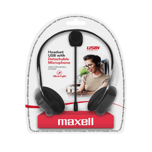 Diadema H-Mic Detac Conex Usb Negro Maxell