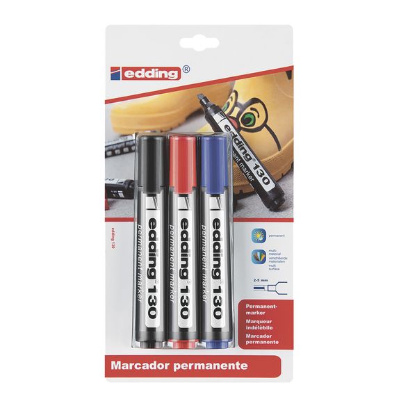 Marcador Permanente Edding x 3 Unidades